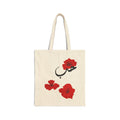 LOVE TOTE - FLORAL CANVAS BAG WITH ARABIC "LOVE" CALLIGRAPHY